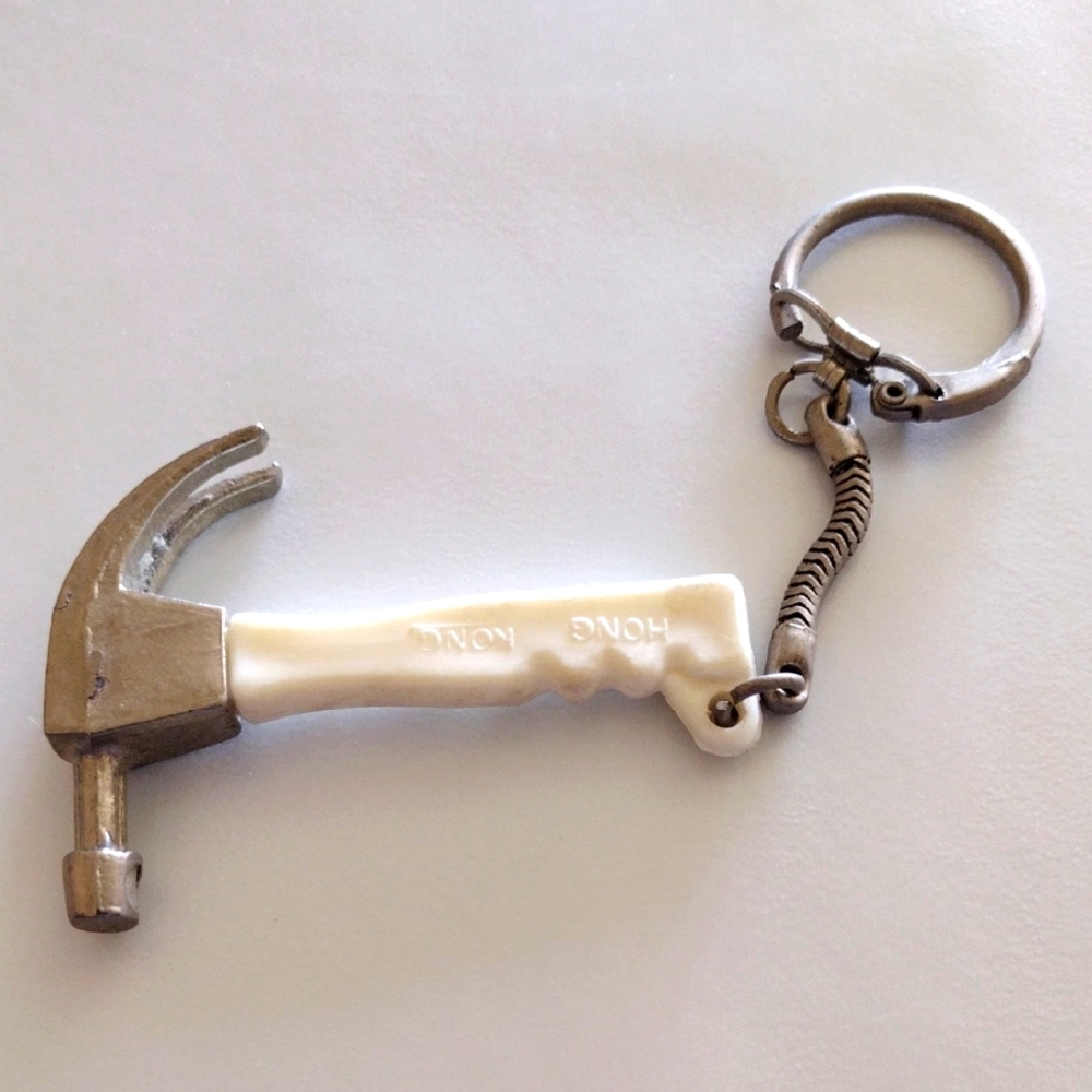 Mini Tool Model Claw Hammer Keychain Keyring Made In Hong Kong Novelty Bag Charm